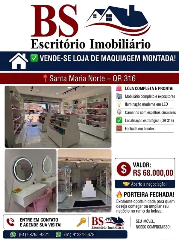 💄✨ VENDE-SE LOJA DE MAQUIAGEM MONTADA! ✨💄